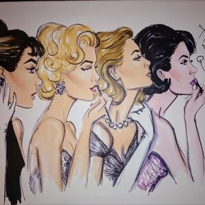 Hayden Williams I Cancas Print:(Old Hollywood Glam. Size 26"X18" On White Canvas